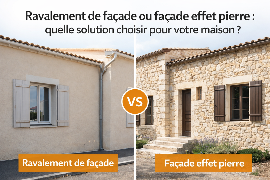 Ravalement de façade ou façade effet pierre : quelle solution choisir pour votre maison ?